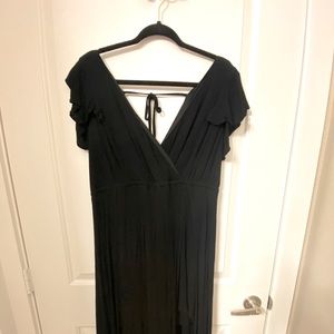 Torrid Slit Black Dress